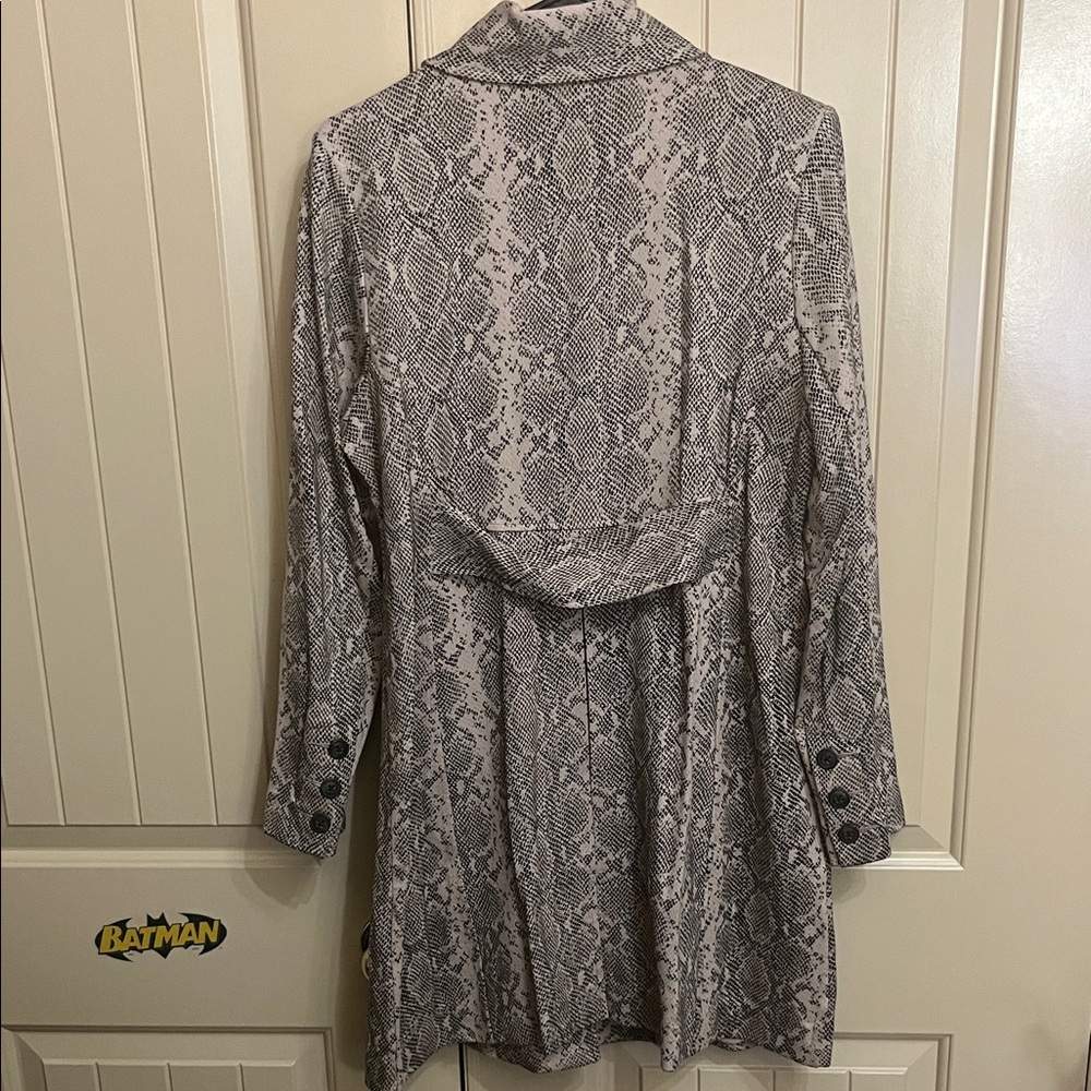 CAbi Snake-Print Button-Front Coat - Picture 5 of 12
